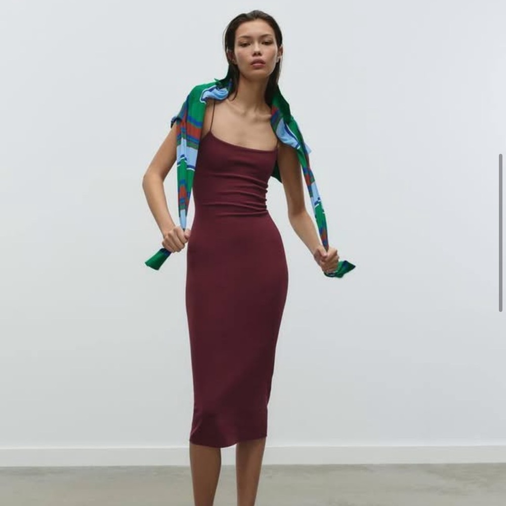 Zara maroon dress 5584/187